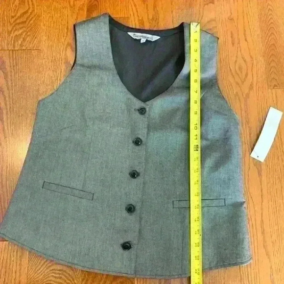 Chefworks Men Contemporary  collection Vest Gray, Size M - Picture 3 of 6